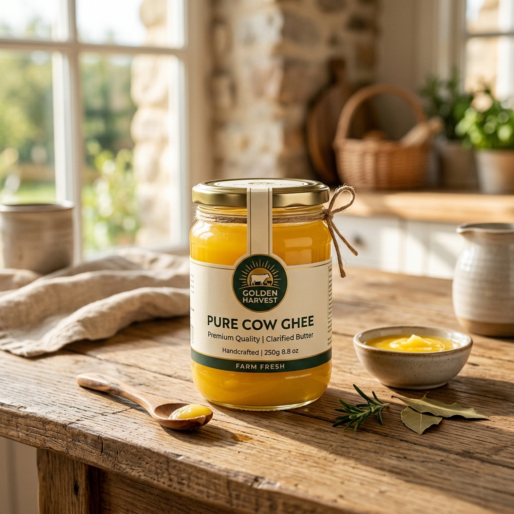 100% Pure Cow and Buffalo Ghee Jar